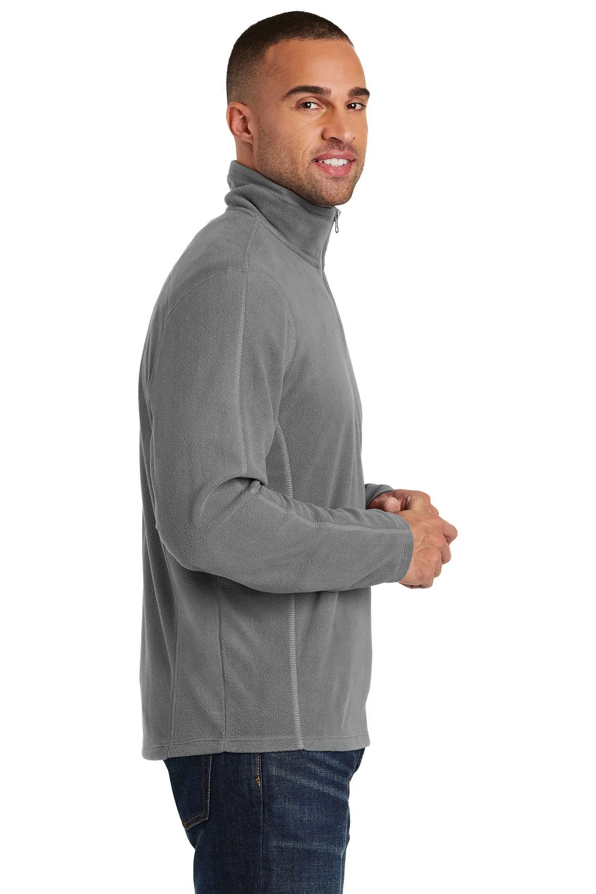 Port Authority Microfleece 1/2-Zip Customized Pullovers, Pearl Grey