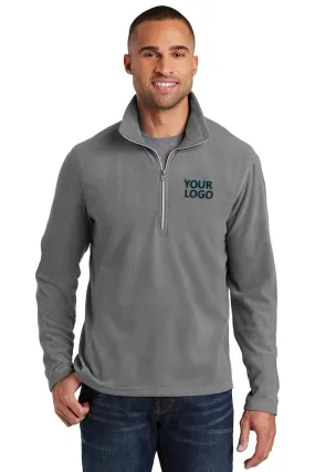 Port Authority Microfleece 1/2-Zip Customized Pullovers, Pearl Grey