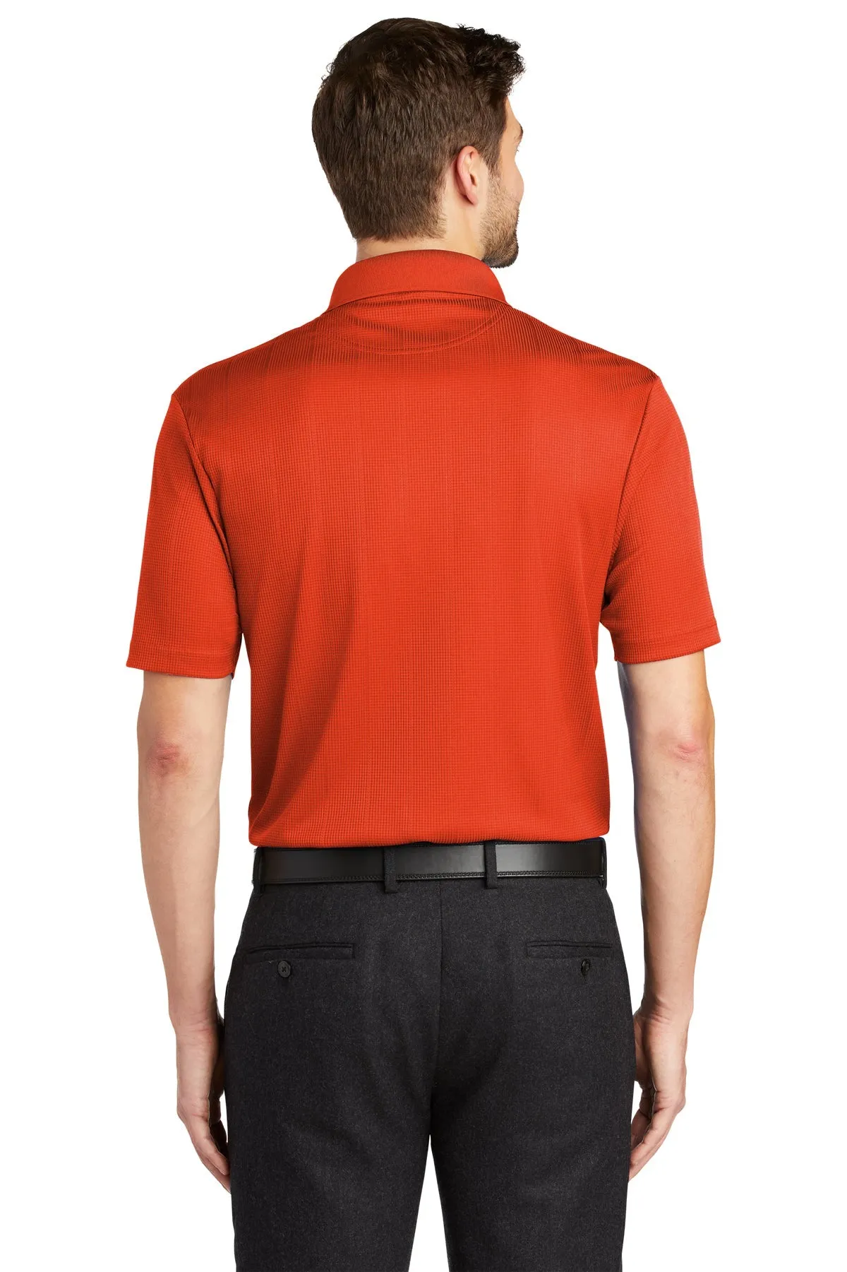 Port Authority Performance Customized Fine Jacquard Polos, Autumn Orange