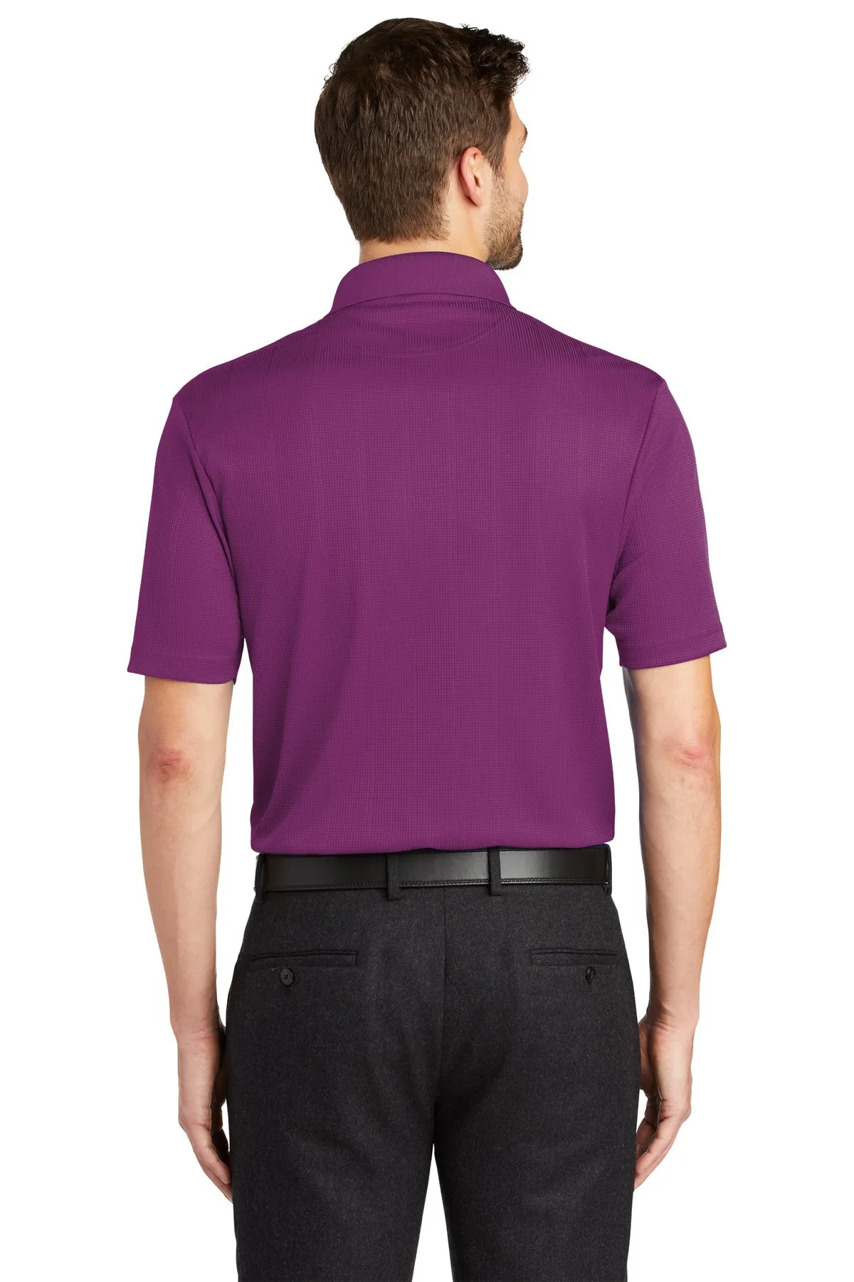 Port Authority Performance Customized Fine Jacquard Polos, Violet Purple