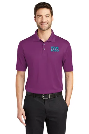 Port Authority Performance Customized Fine Jacquard Polos, Violet Purple