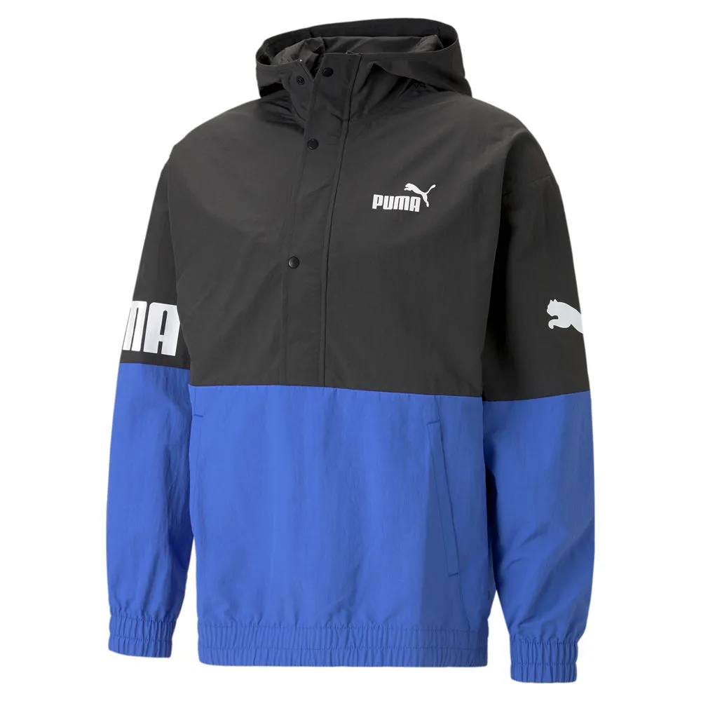 Power Hooded Half Zip Windbreaker