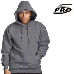 Pro 5 Men's Fleece Pull Over Hoodie Sweater Heavy Weight Dark Grey