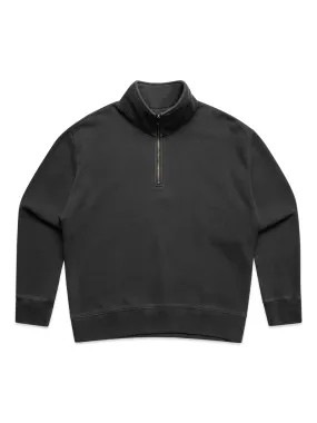 Quarter Zip Fleece (Womens) - Faded Black