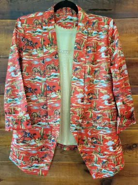 Red Western Blazer