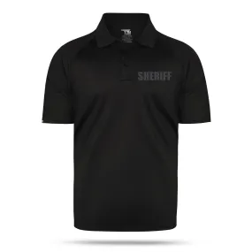 [SHERIFF] Men's Performance Polo [BLK/BLK]