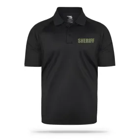 [SHERIFF] Men's Performance Polo [BLK/GRN]