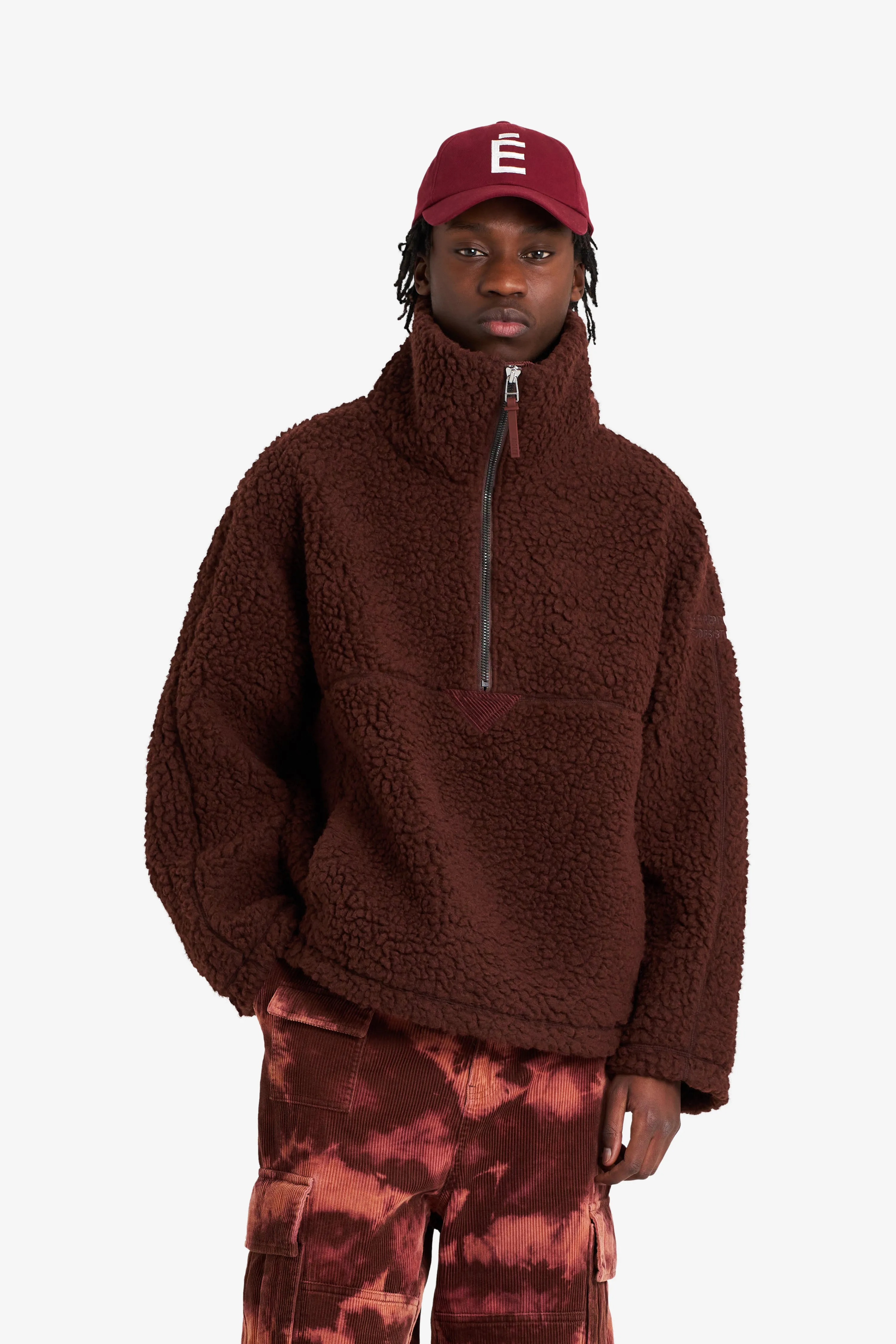 SHERPA FLEECE JACKET BROWNIE