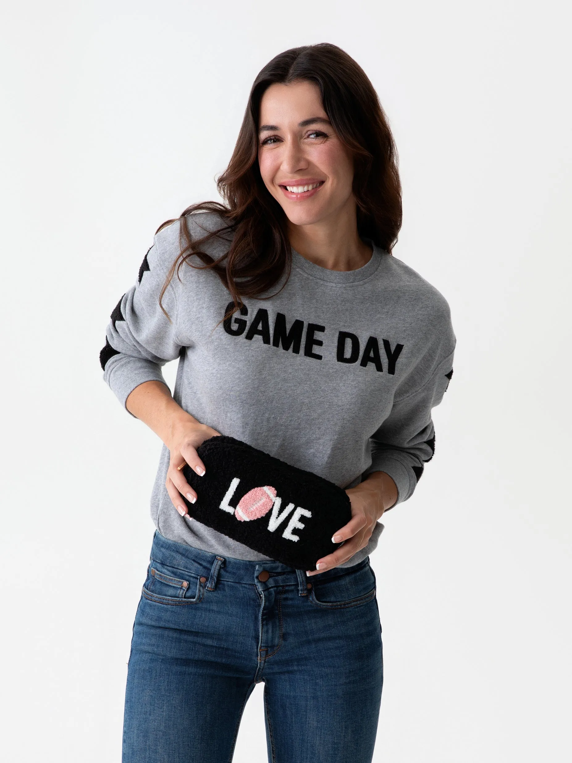 Shiraleah "Game Day" Sweatshirt, Smoke