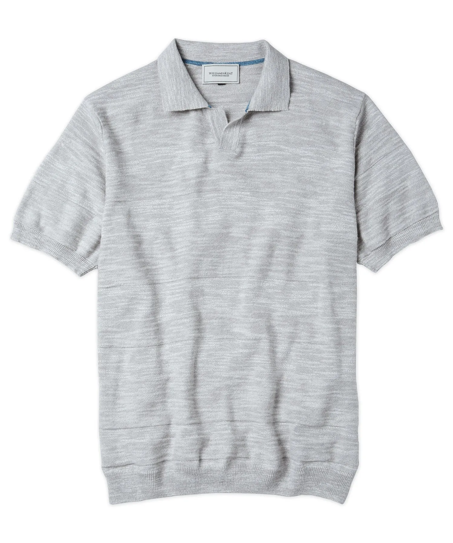 Short-Sleeve Polo-Style Sweater