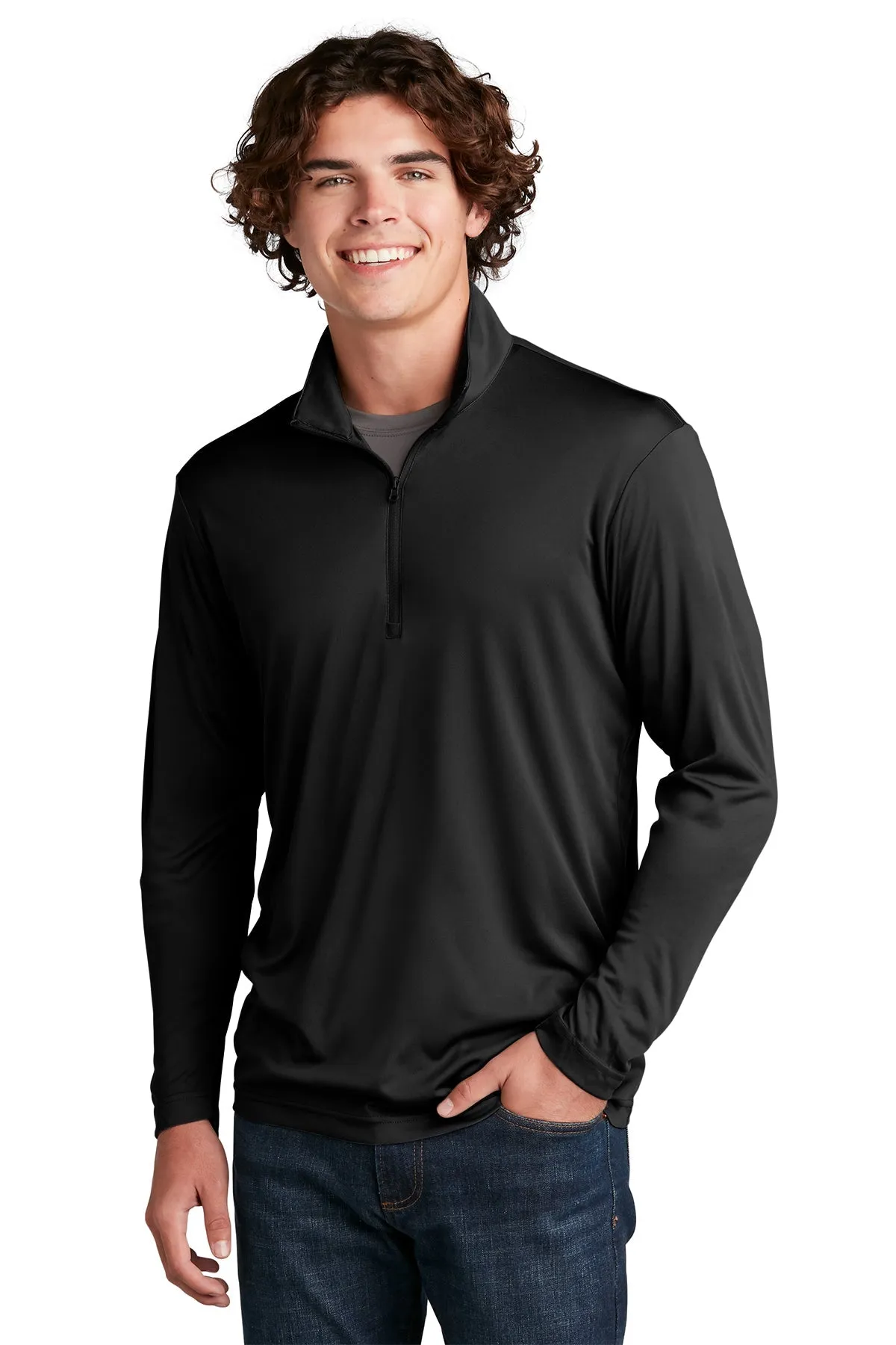 Sport-Tek PosiCharge Competitor Custom 1/4-Zip Pullovers, Black