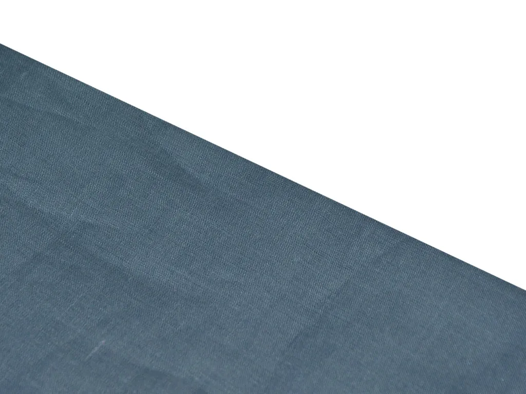 Steel Blue Pure Linen 60 Lea Blazer Fabric