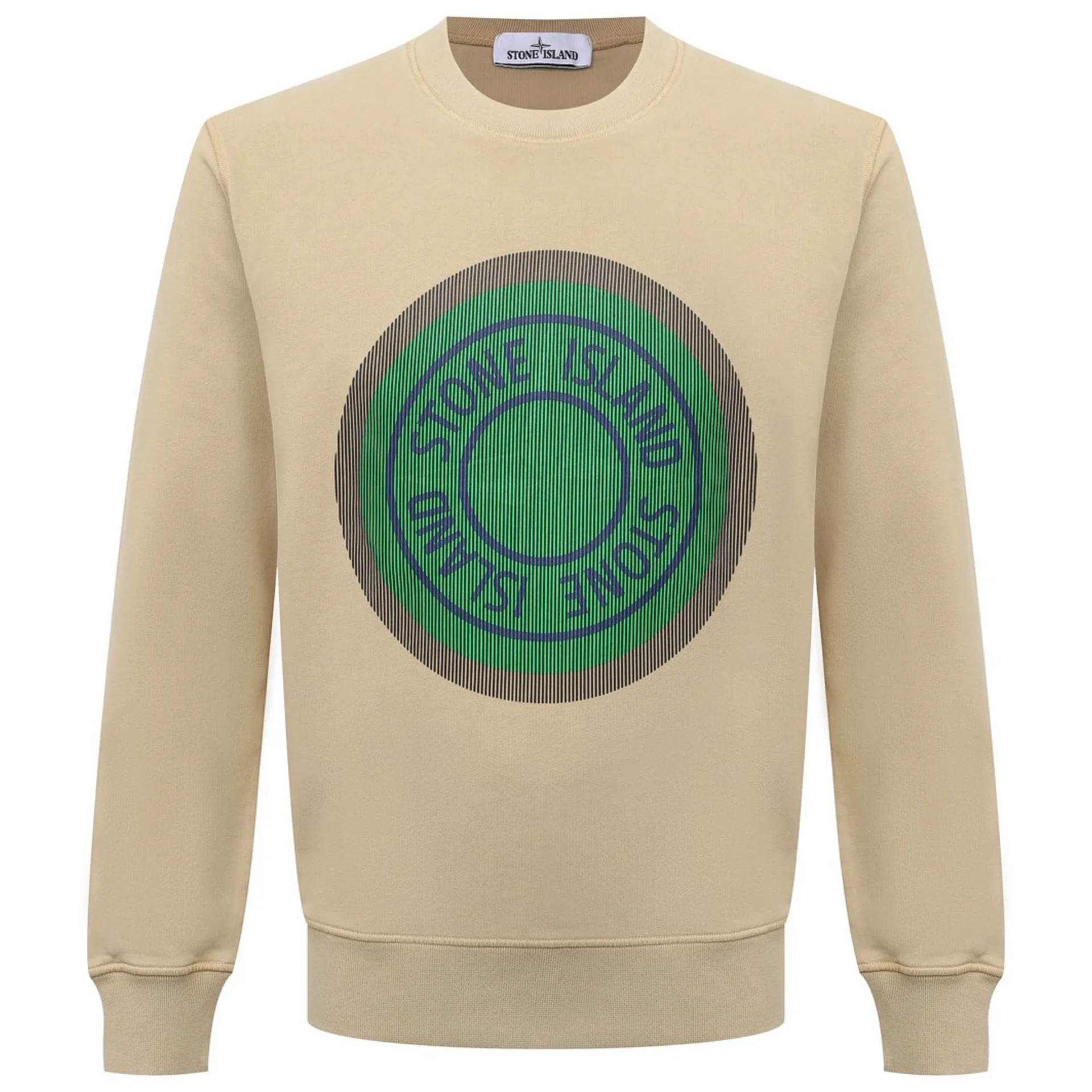 Stone Island Beige Large Logo Sweatshirt