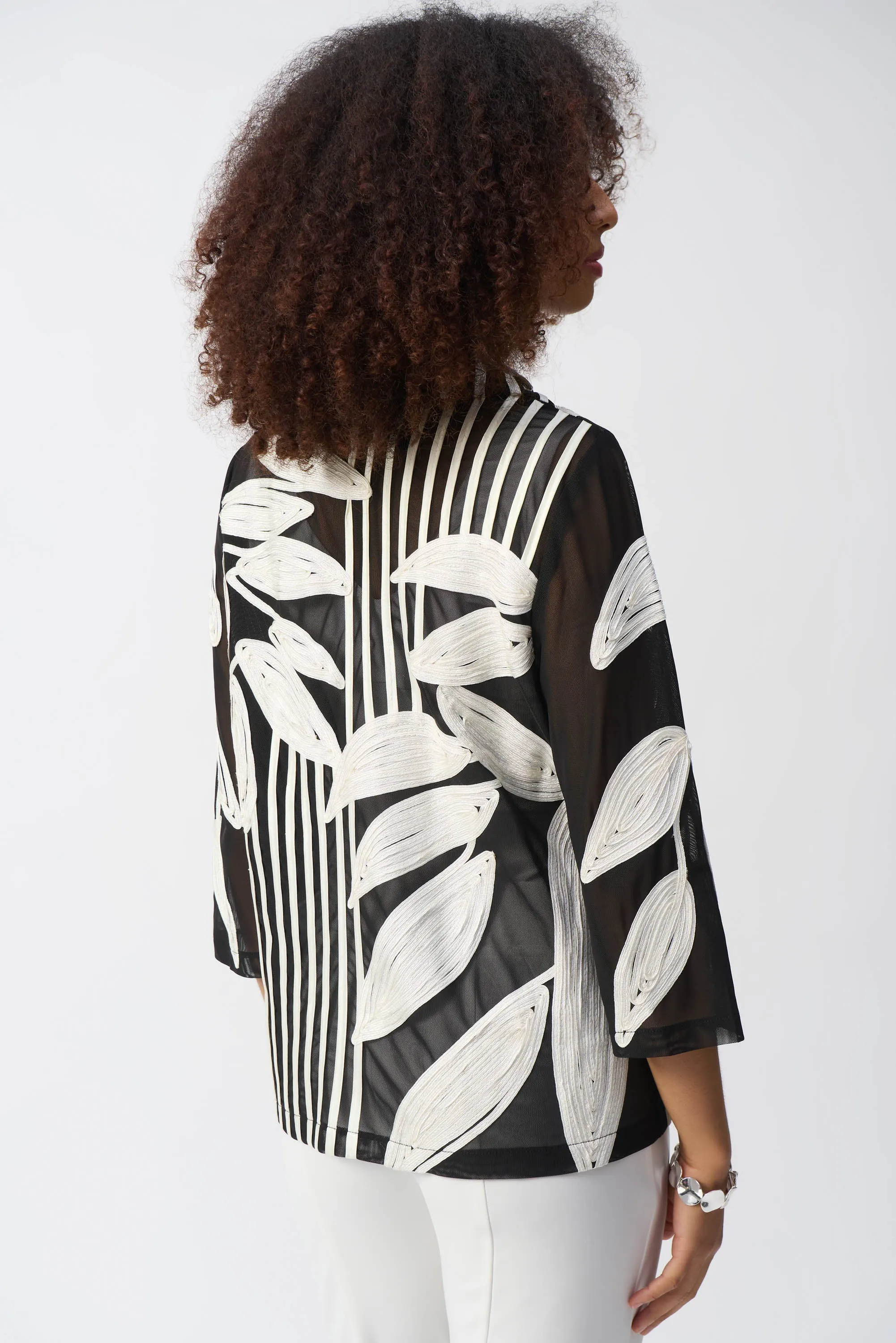 Stripe and Leaf Soutache Jacket