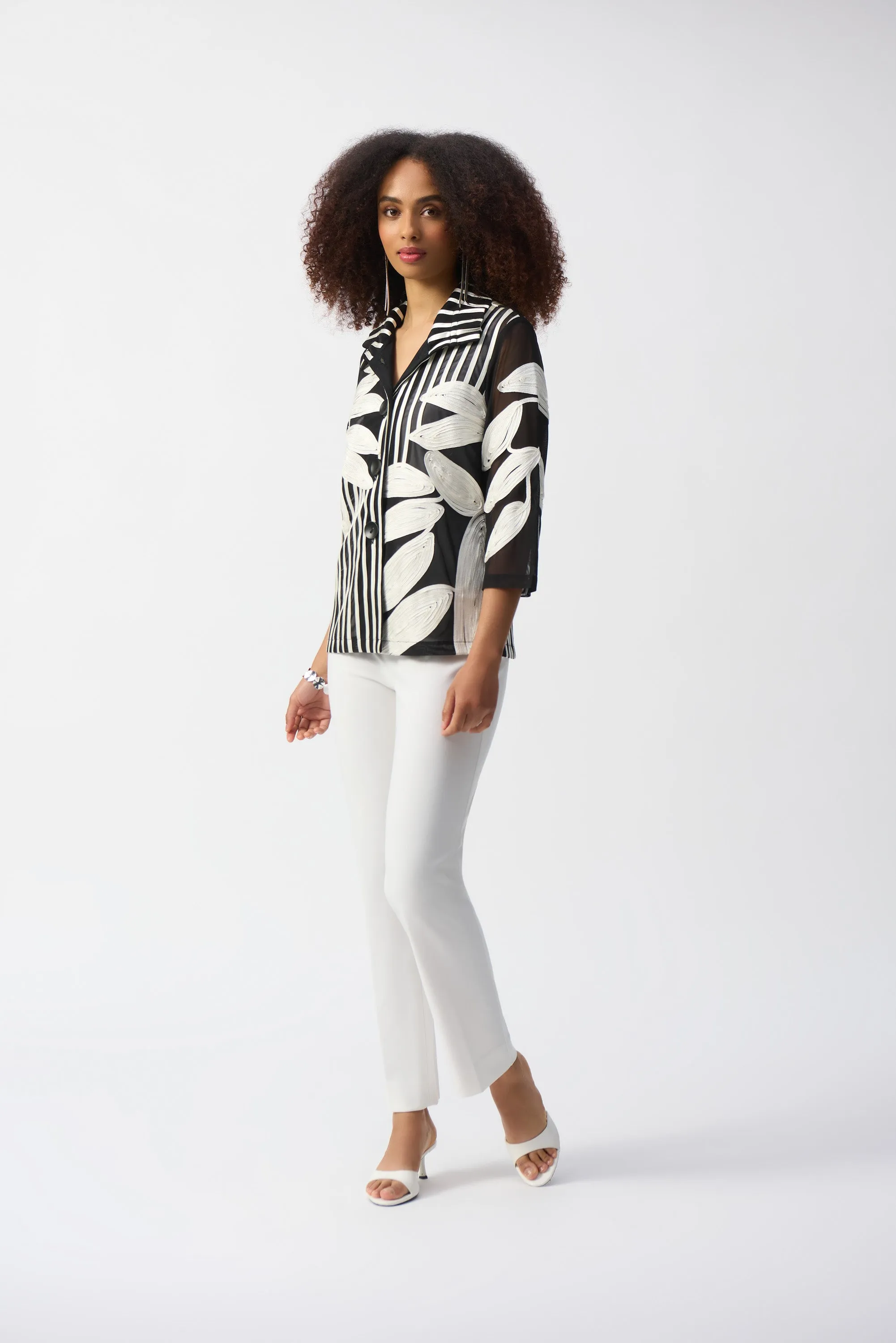 Stripe and Leaf Soutache Jacket