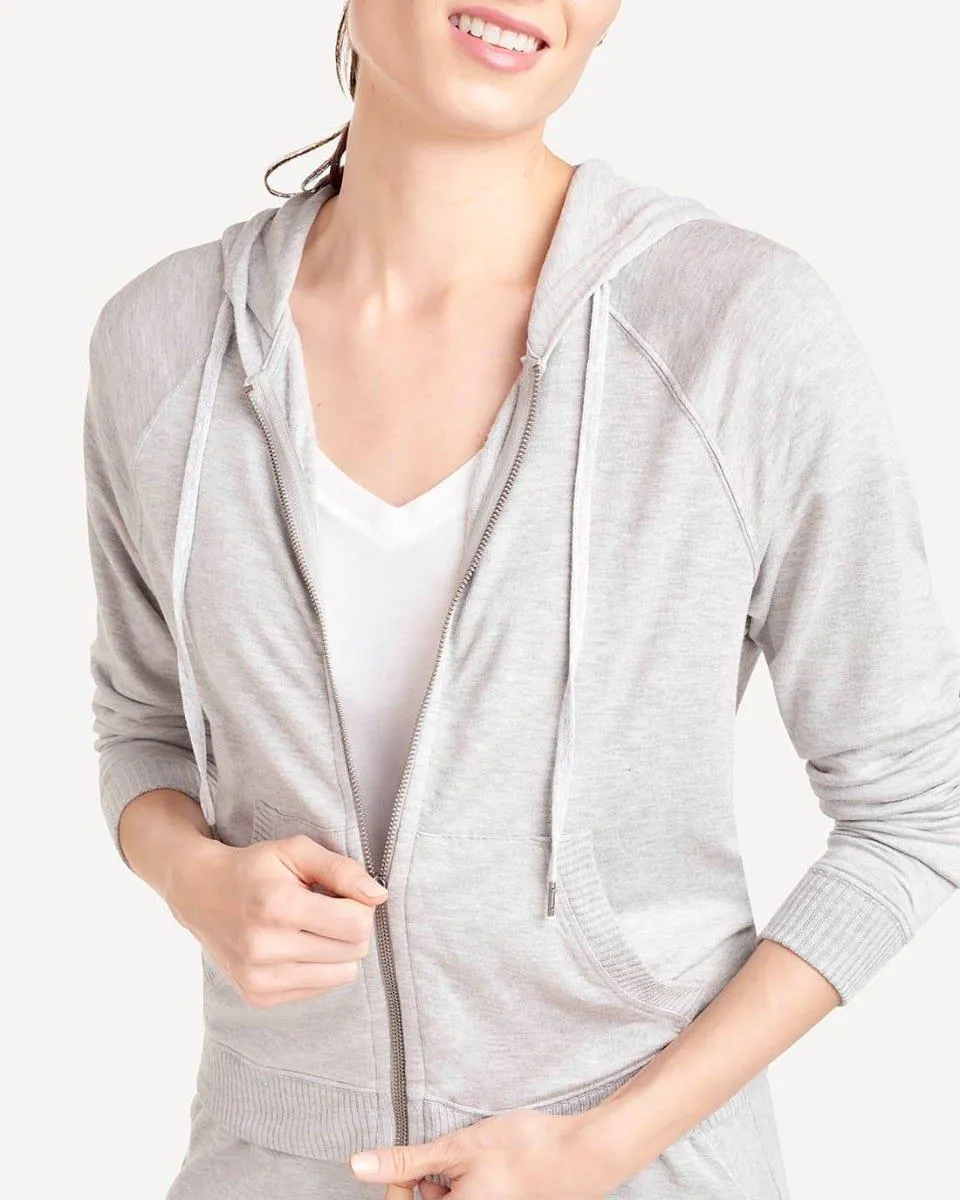 Supersoft Zip Up Hoodie (Heather Grey)