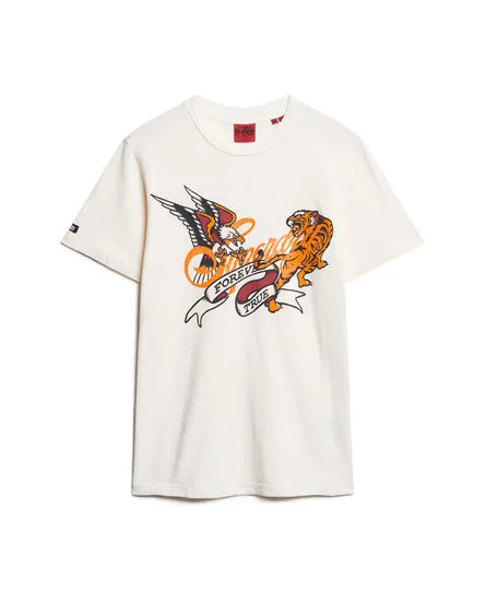 Tattoo Script T-Shirt - Off White