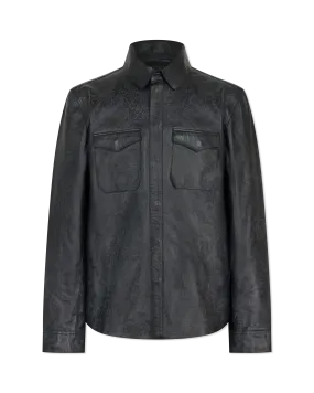 Travis Leather Shirt Jacket