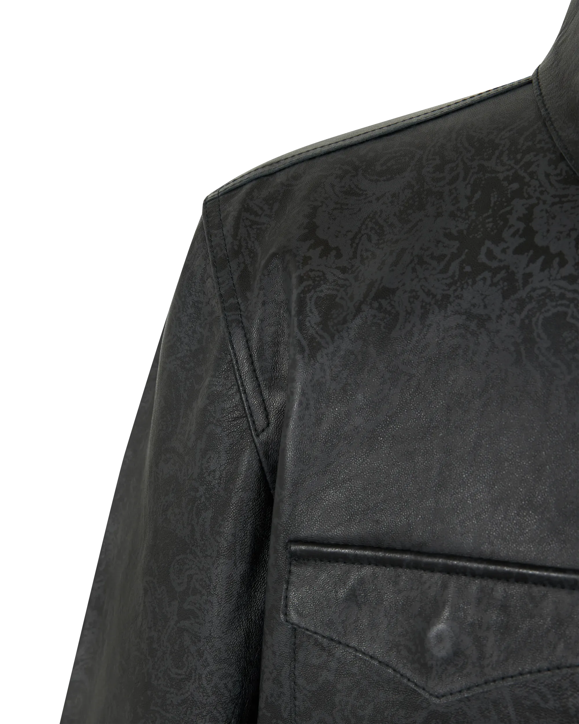 Travis Leather Shirt Jacket