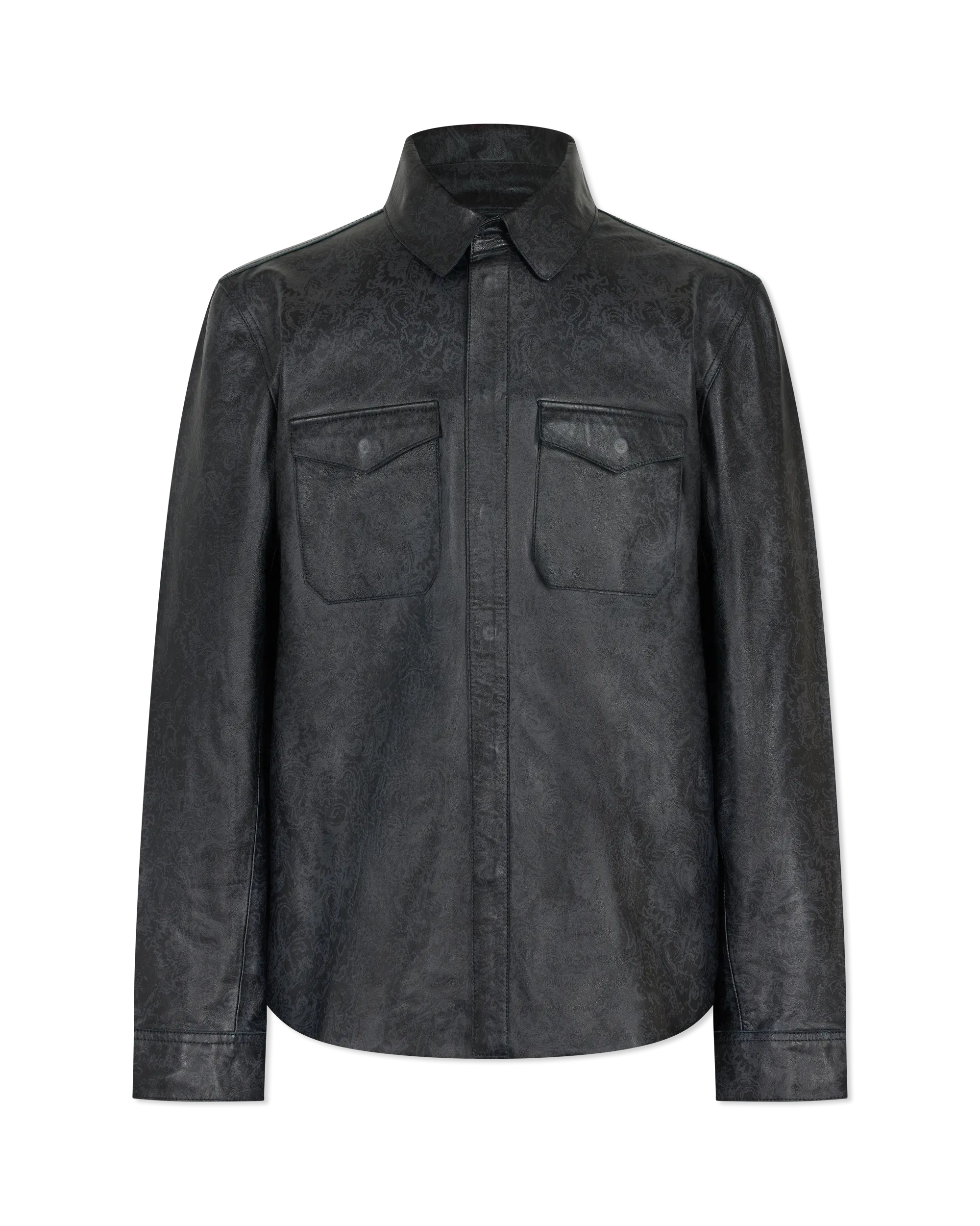 Travis Leather Shirt Jacket