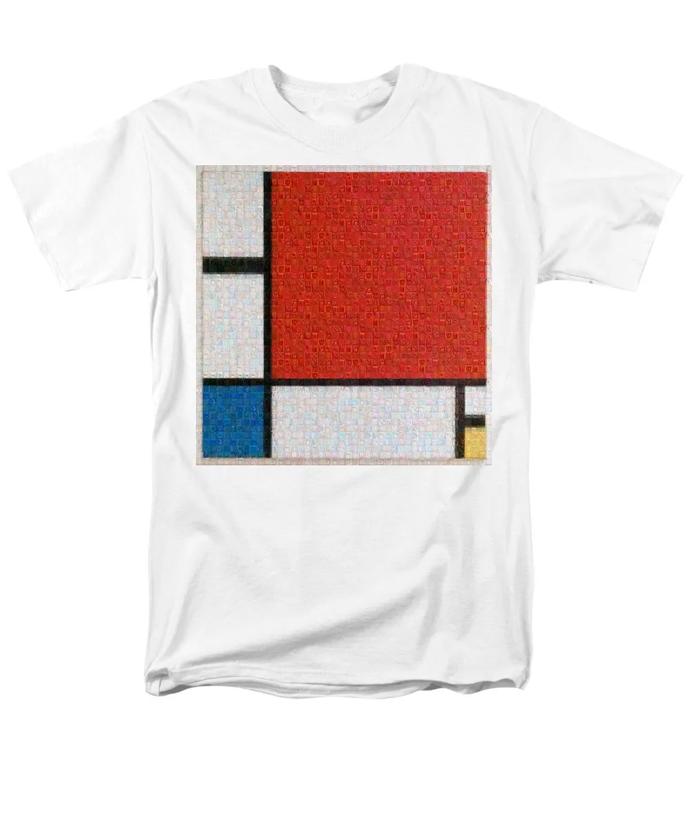 Tribute to Mondrian - Men's T-Shirt  (Regular Fit)