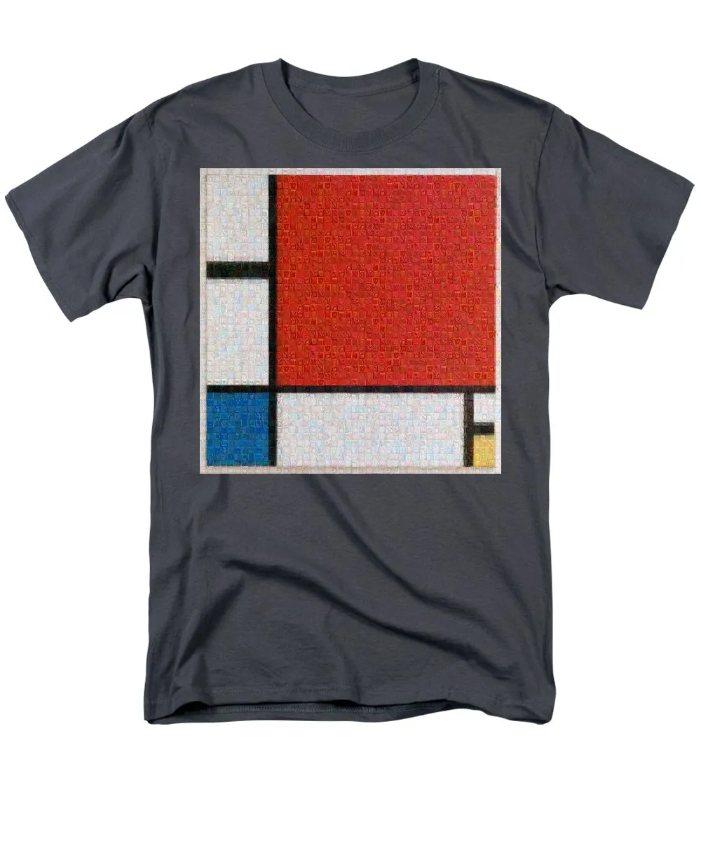 Tribute to Mondrian - Men's T-Shirt  (Regular Fit)