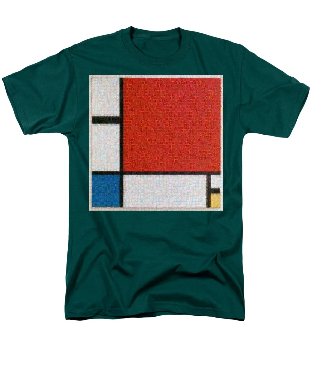 Tribute to Mondrian - Men's T-Shirt  (Regular Fit)