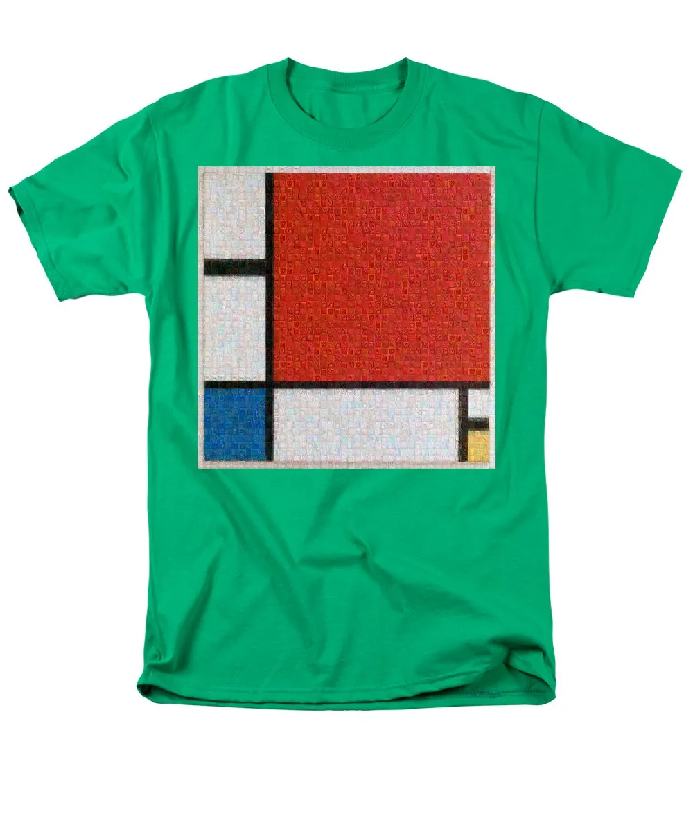 Tribute to Mondrian - Men's T-Shirt  (Regular Fit)