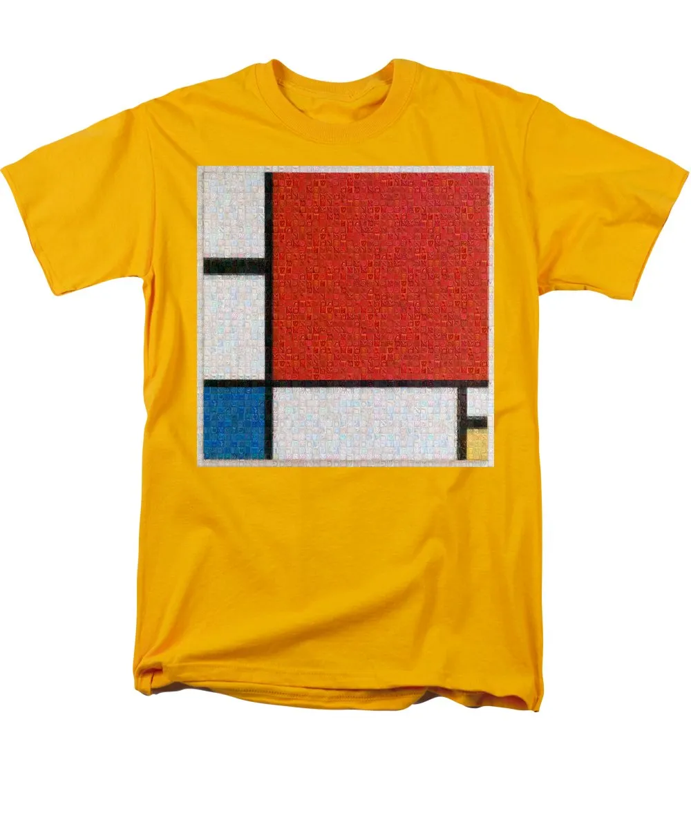 Tribute to Mondrian - Men's T-Shirt  (Regular Fit)