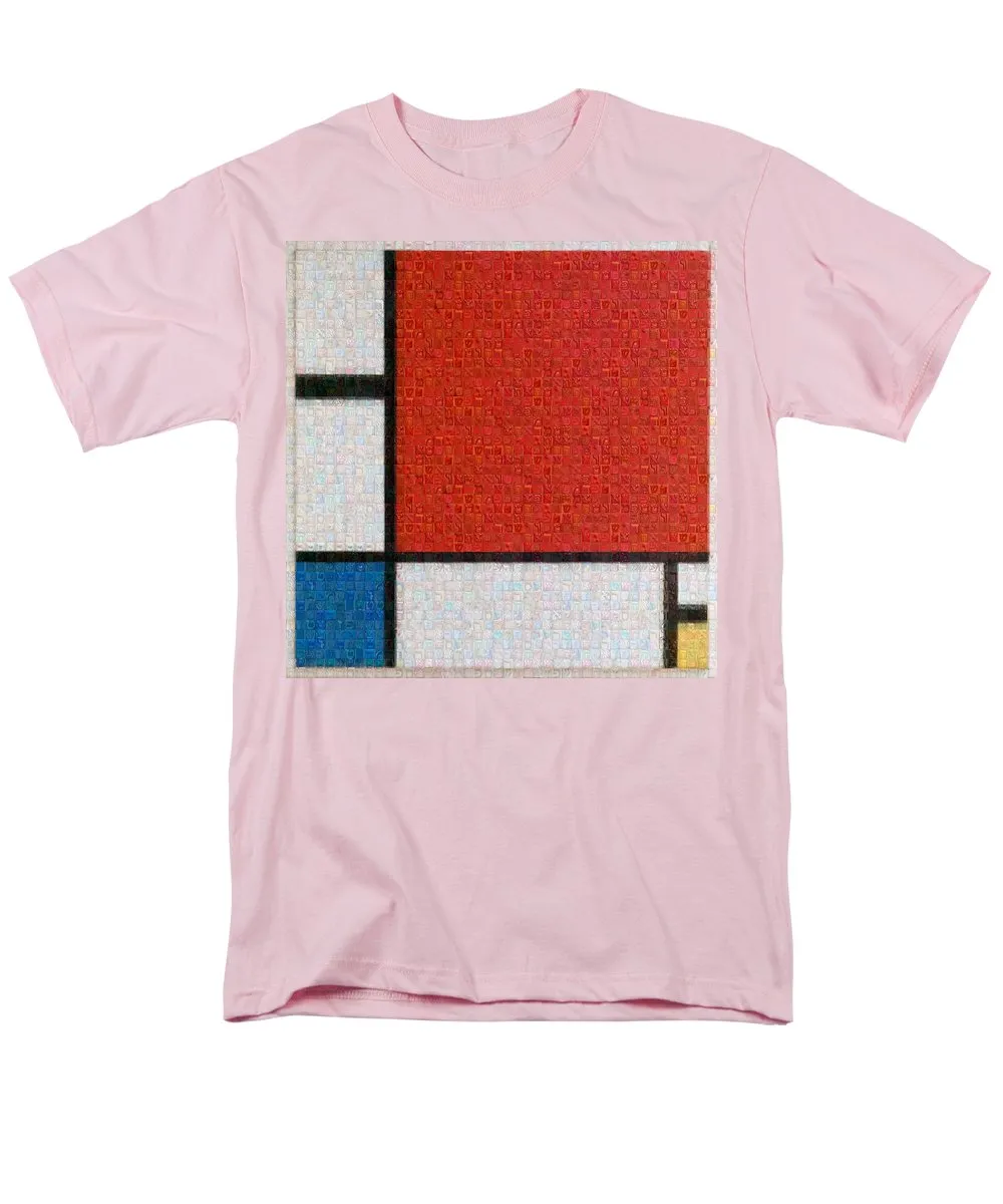 Tribute to Mondrian - Men's T-Shirt  (Regular Fit)