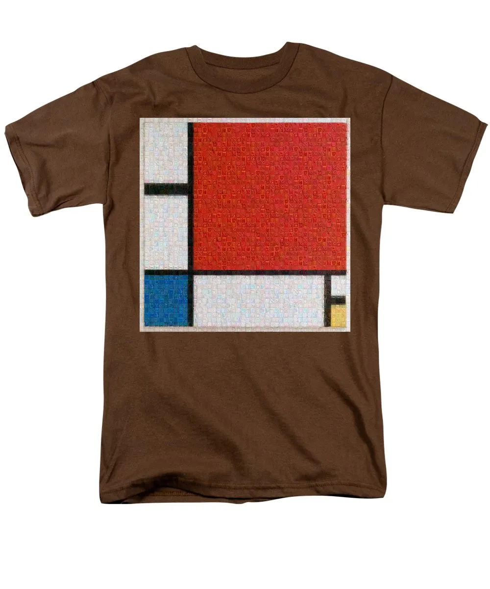 Tribute to Mondrian - Men's T-Shirt  (Regular Fit)