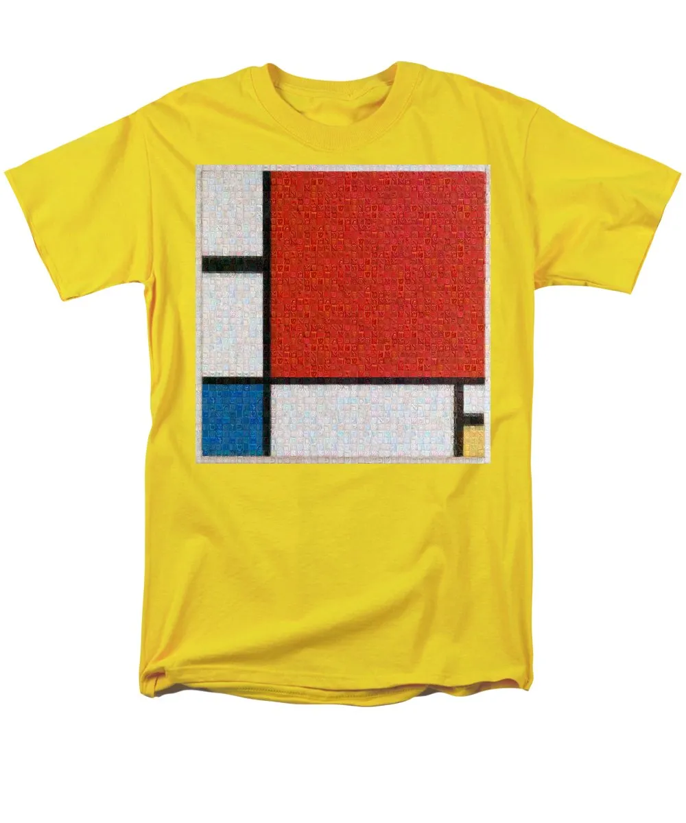 Tribute to Mondrian - Men's T-Shirt  (Regular Fit)