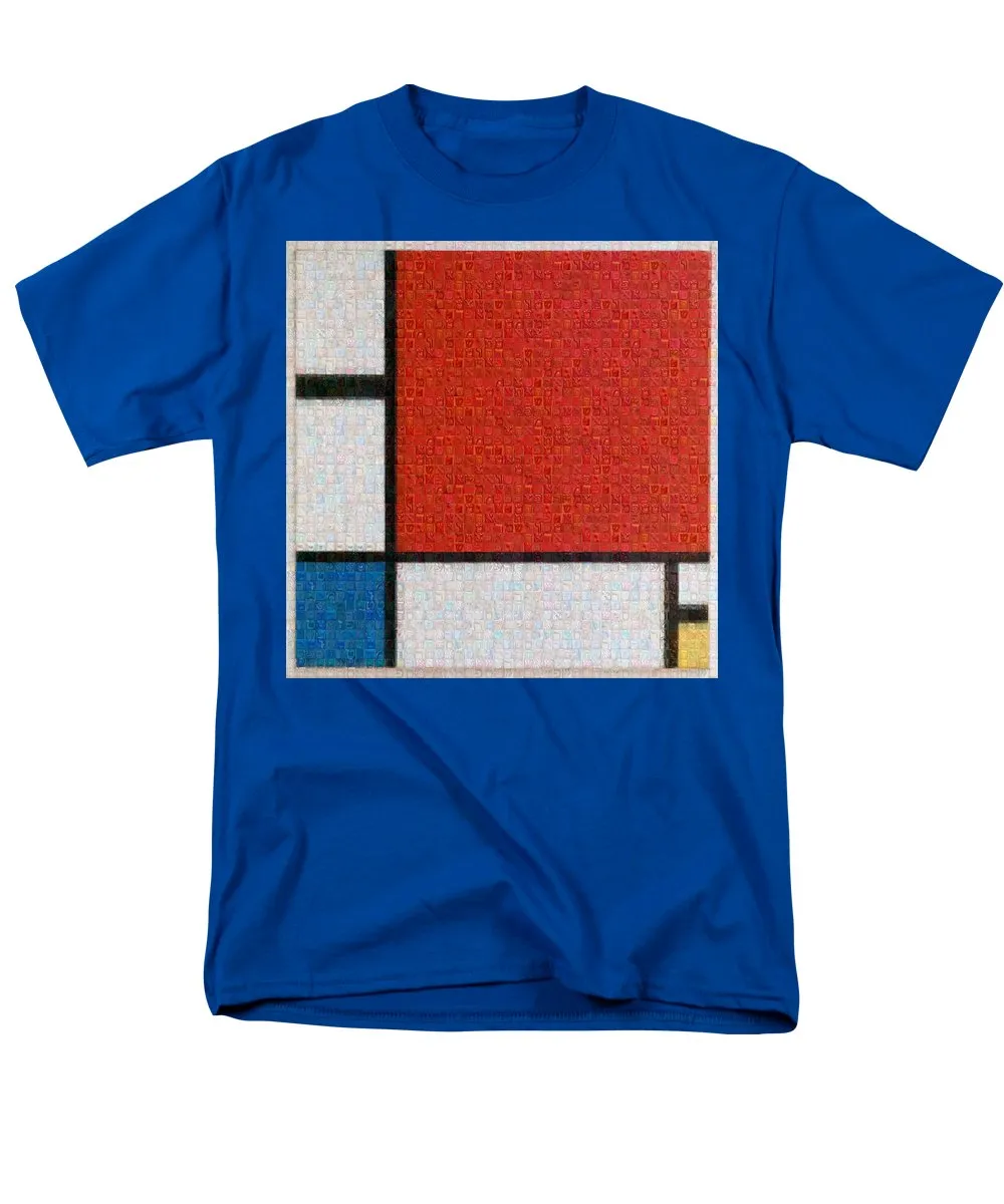 Tribute to Mondrian - Men's T-Shirt  (Regular Fit)