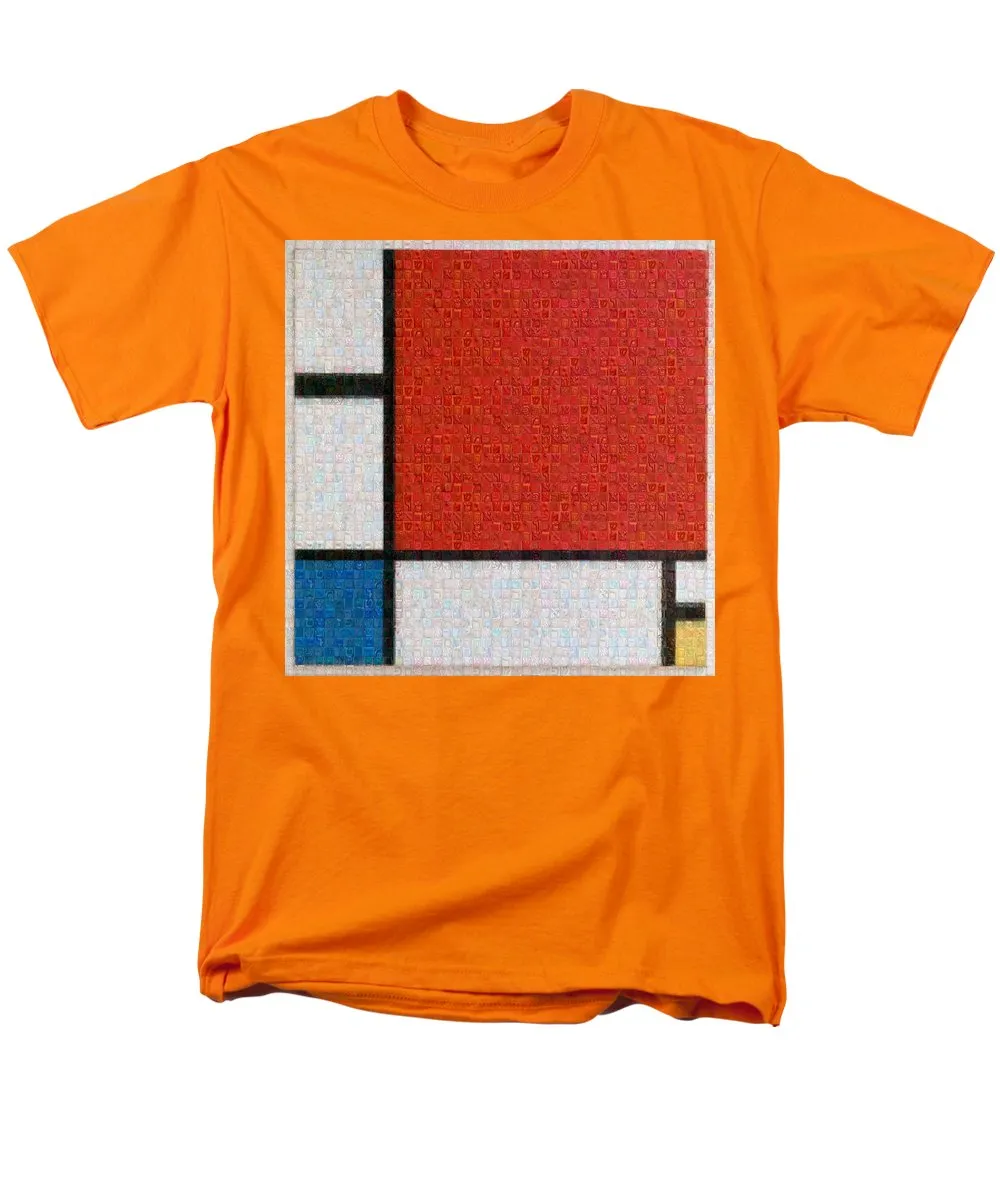 Tribute to Mondrian - Men's T-Shirt  (Regular Fit)