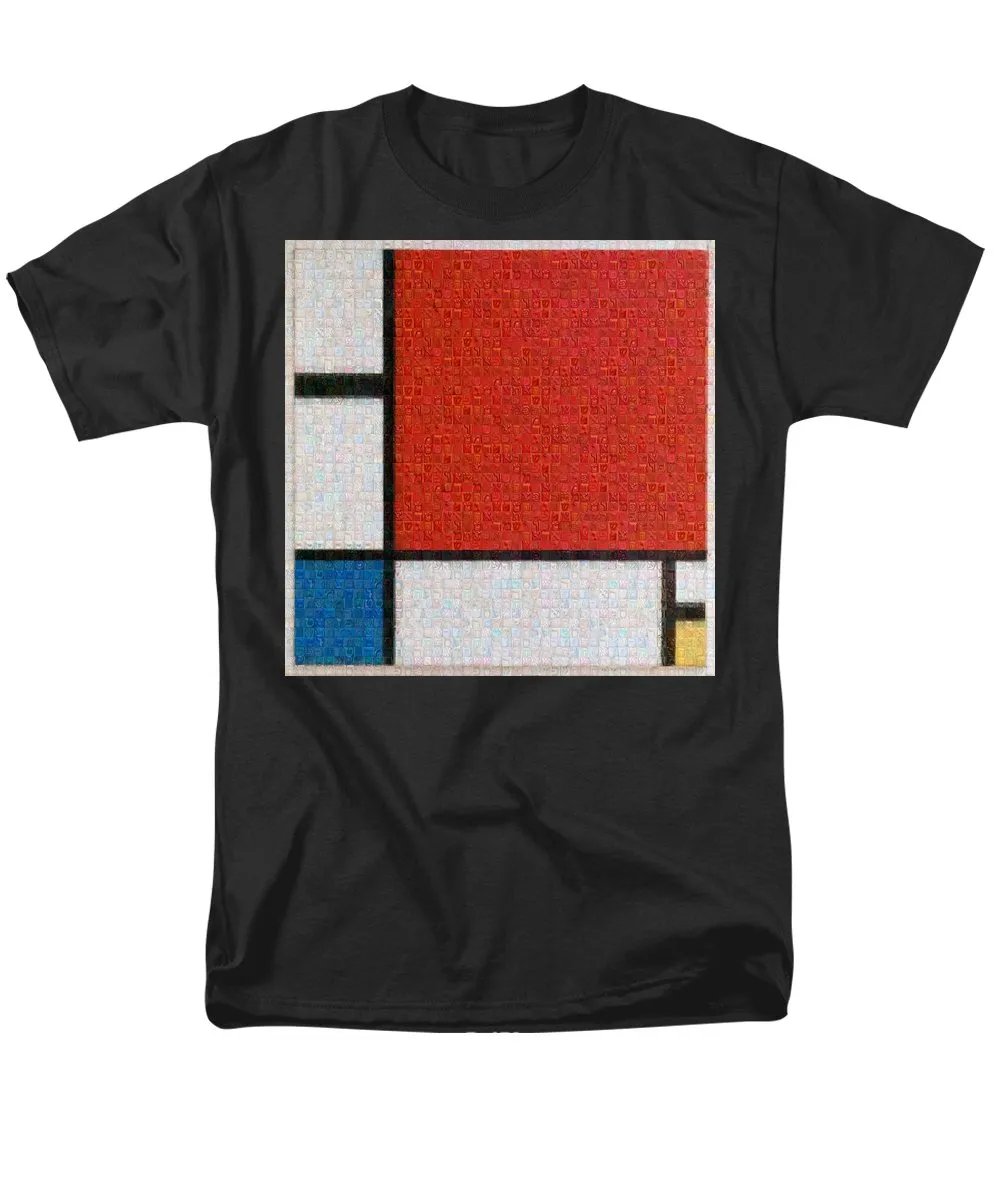 Tribute to Mondrian - Men's T-Shirt  (Regular Fit)