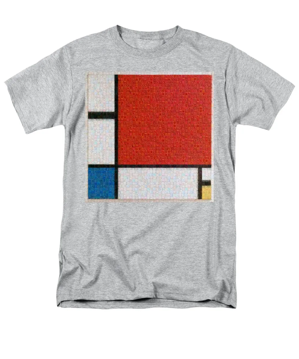 Tribute to Mondrian - Men's T-Shirt  (Regular Fit)