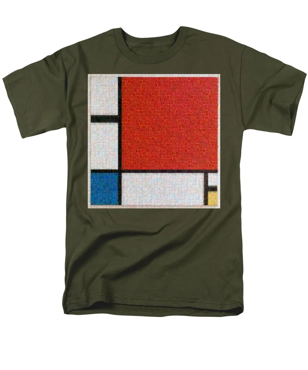 Tribute to Mondrian - Men's T-Shirt  (Regular Fit)