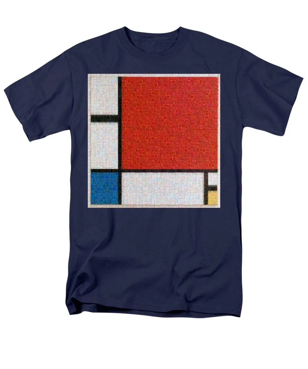 Tribute to Mondrian - Men's T-Shirt  (Regular Fit)