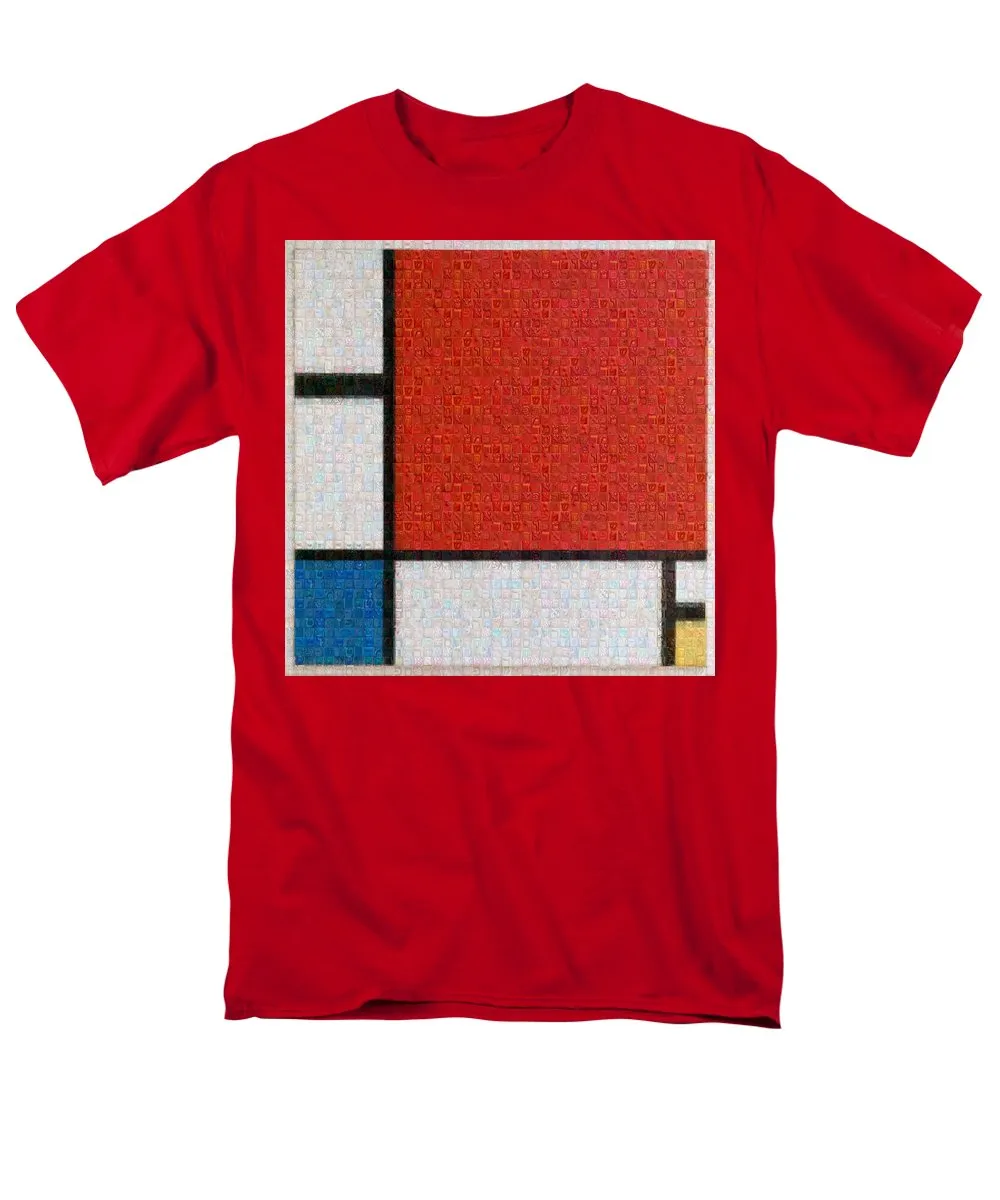 Tribute to Mondrian - Men's T-Shirt  (Regular Fit)