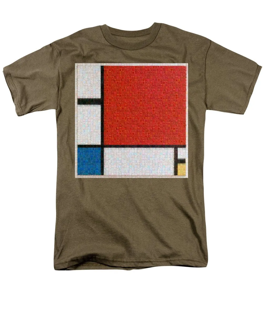 Tribute to Mondrian - Men's T-Shirt  (Regular Fit)