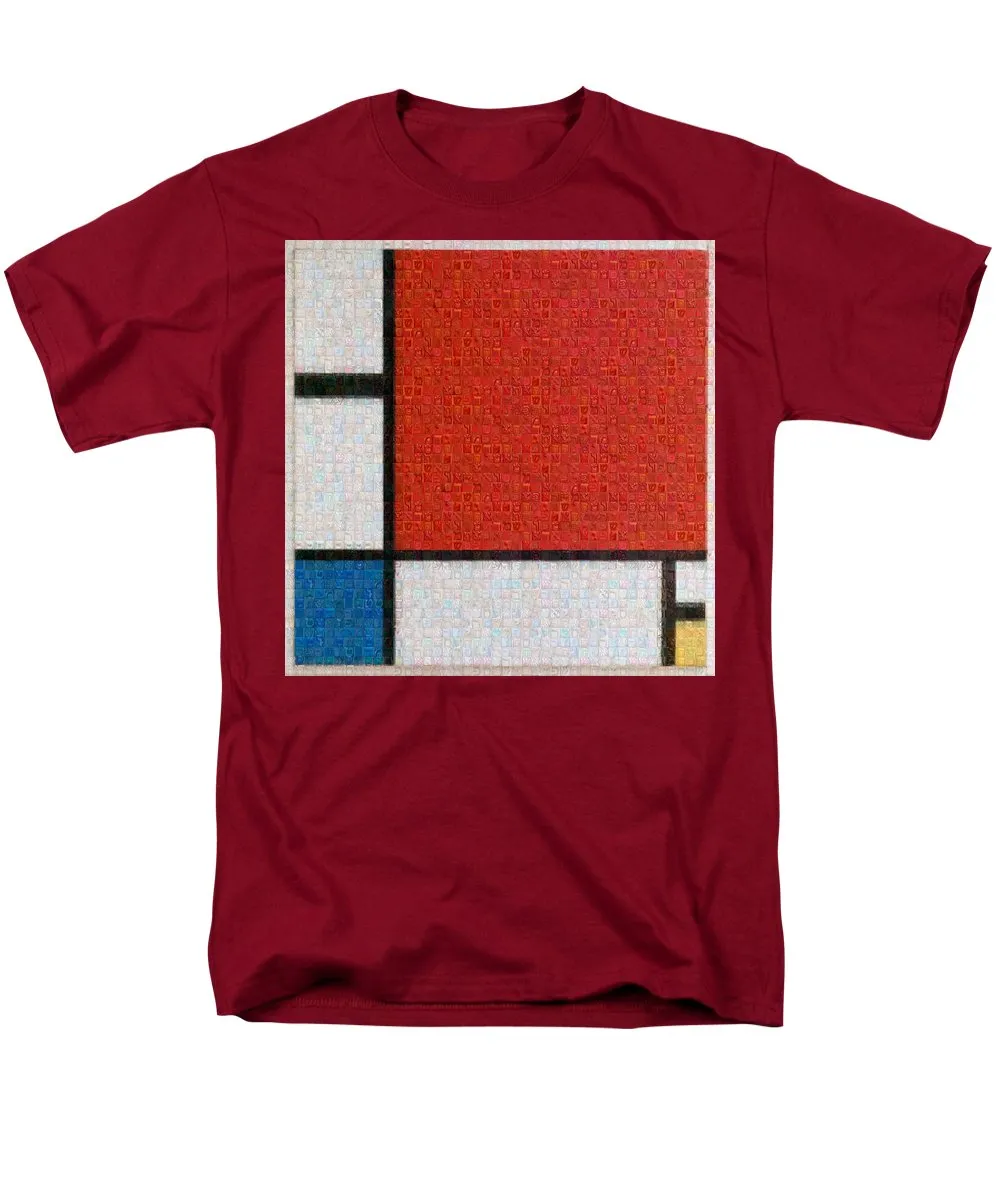 Tribute to Mondrian - Men's T-Shirt  (Regular Fit)