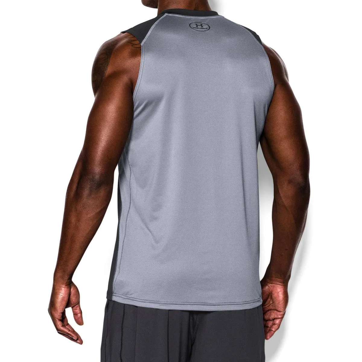 Under Armour Men's Black UA Raid Sleeveless T-Shirts