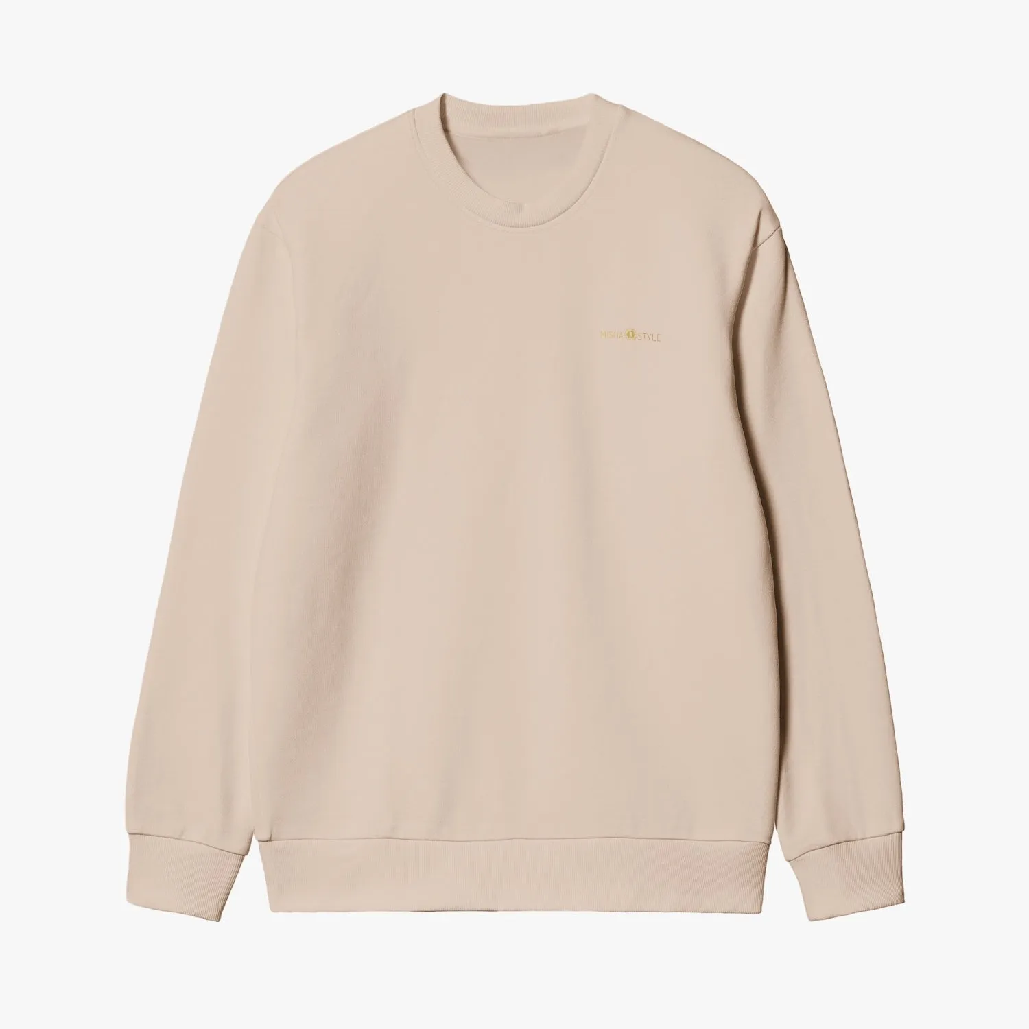 Unisex Garment-Dyed Khaki Sweatshirt