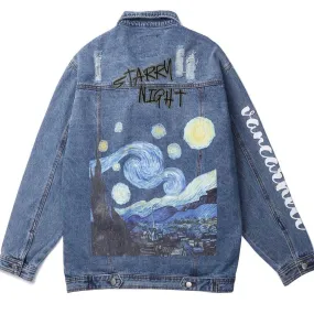 Van Gogh Starry Night Embroidery Jacket