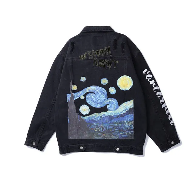 Van Gogh Starry Night Embroidery Jacket