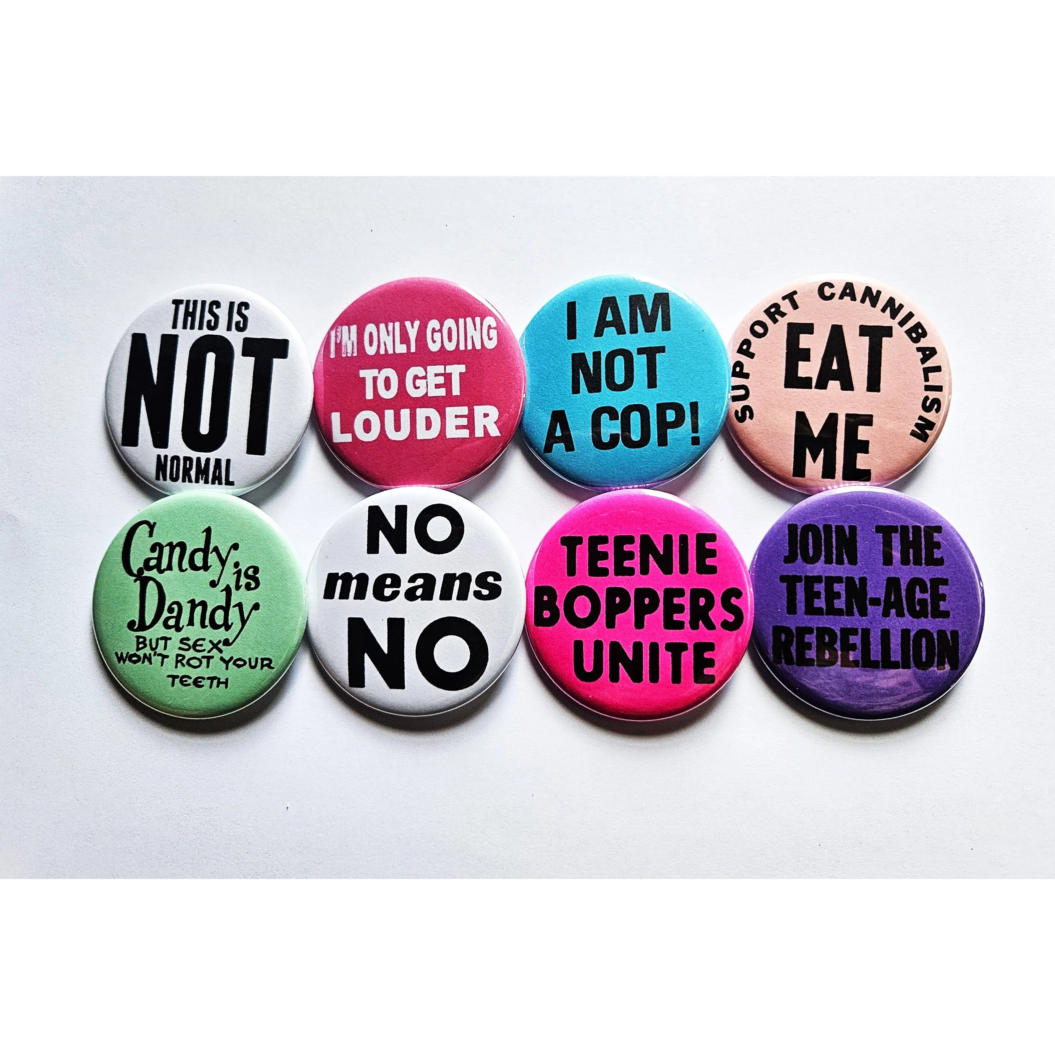 Vintage Reproduction Join the Teenage Rebellion Small Pinback Button | 1.25" Diameter