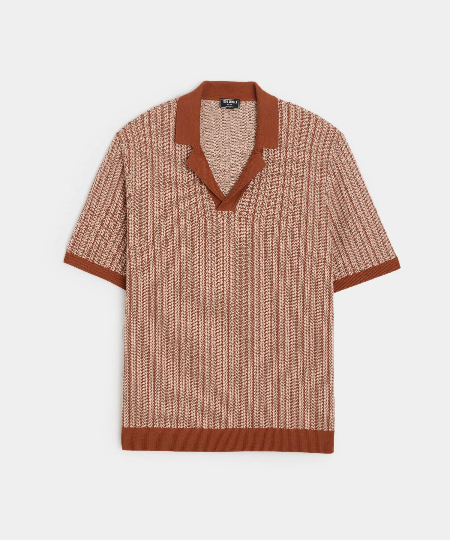 Weston Sweater Polo in Umber