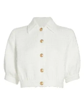 White Cove Crop Sleeve Jacket