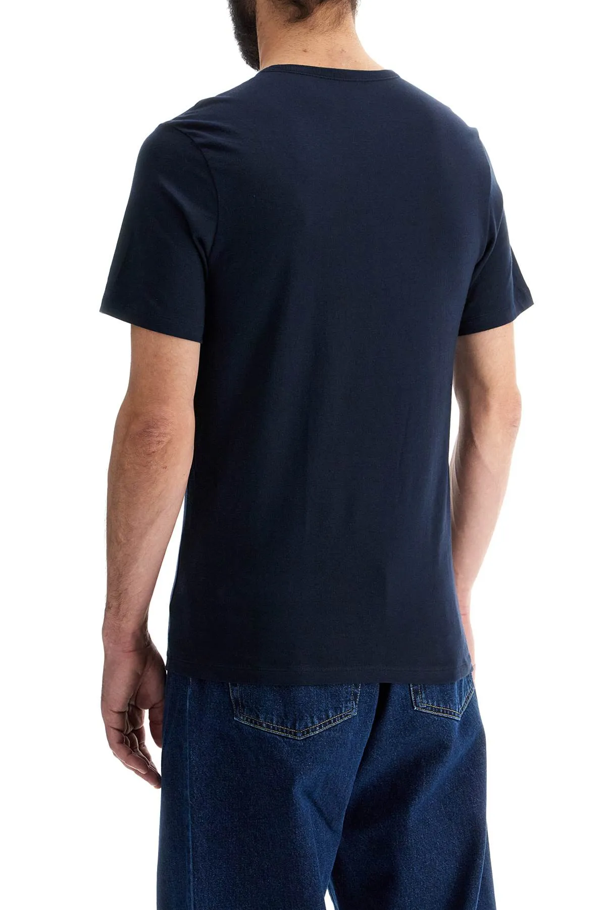 Wide Neck Regular Fit Cotton T-Shirt