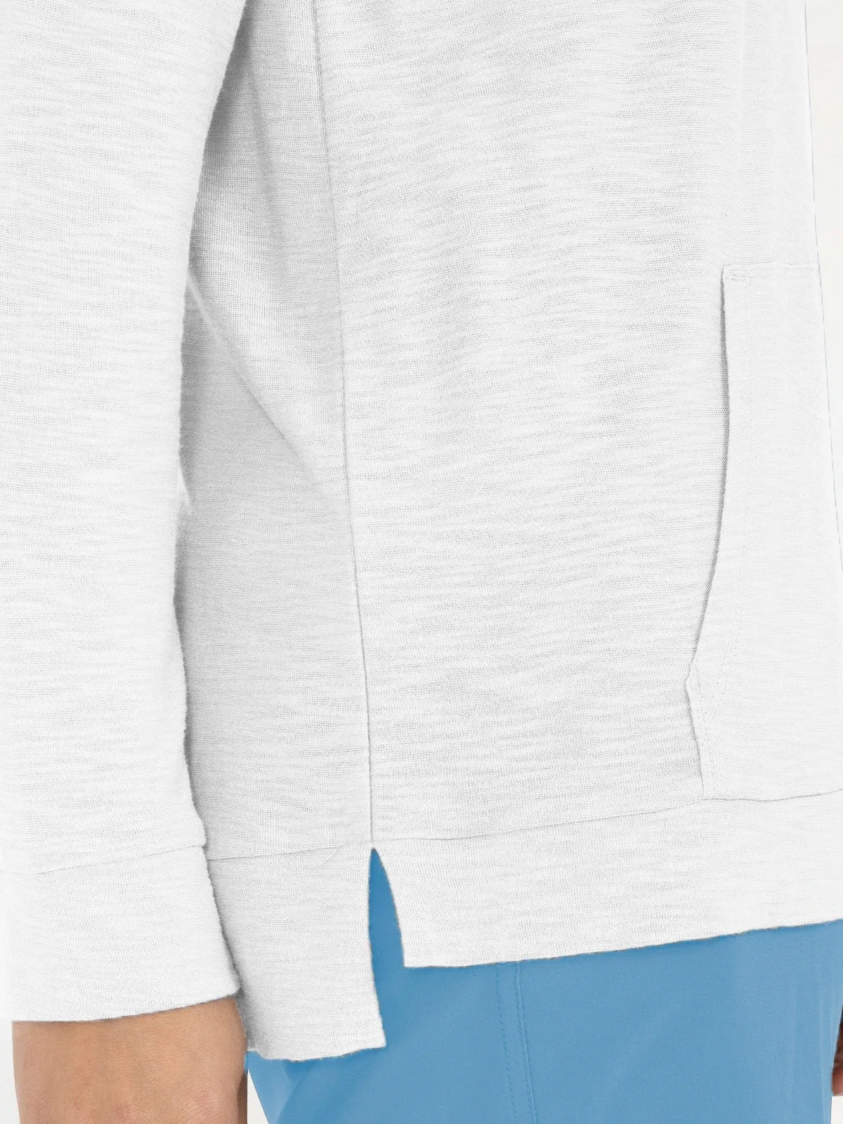 Women's Bamboo Slub Hoodie - Sea Salt